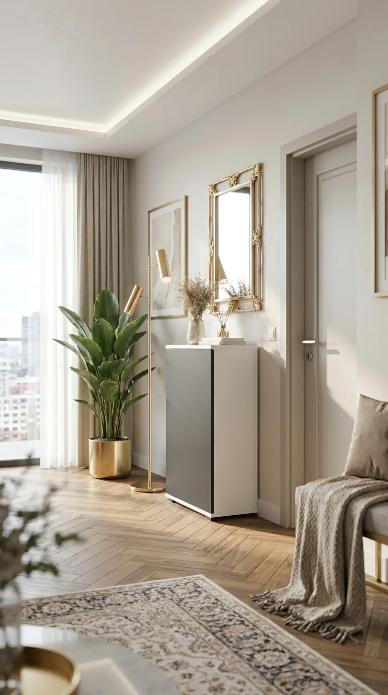 Komoda NEX-ONE 60×18×81.6 cm wysoka jakość D1N1 BIALY DRZWI-CZARNY