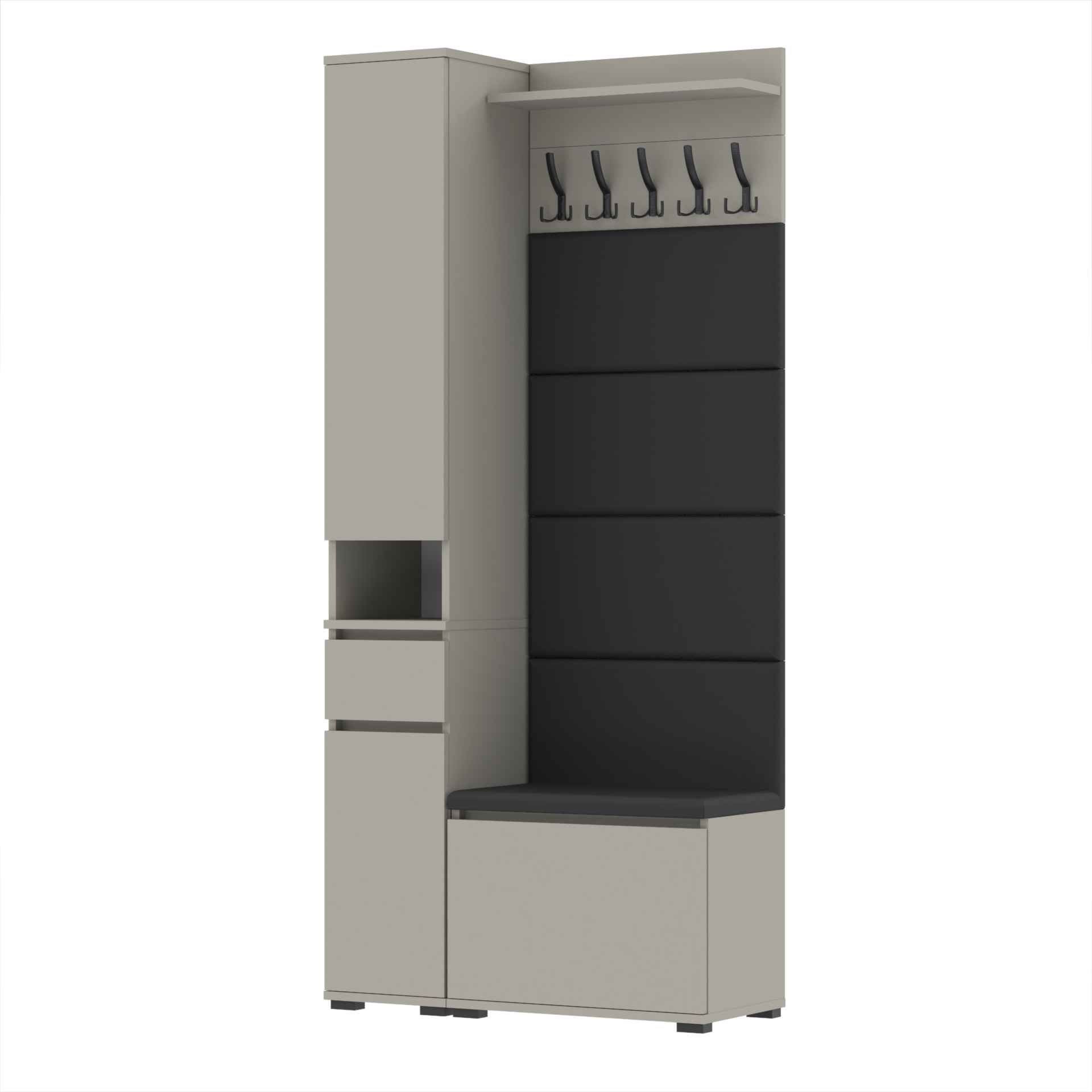 Garderoba F2 90x30cm WP60 SUPRA30 VB60 4 Panele D1 N1 KASZMIR Szybka wysyłka