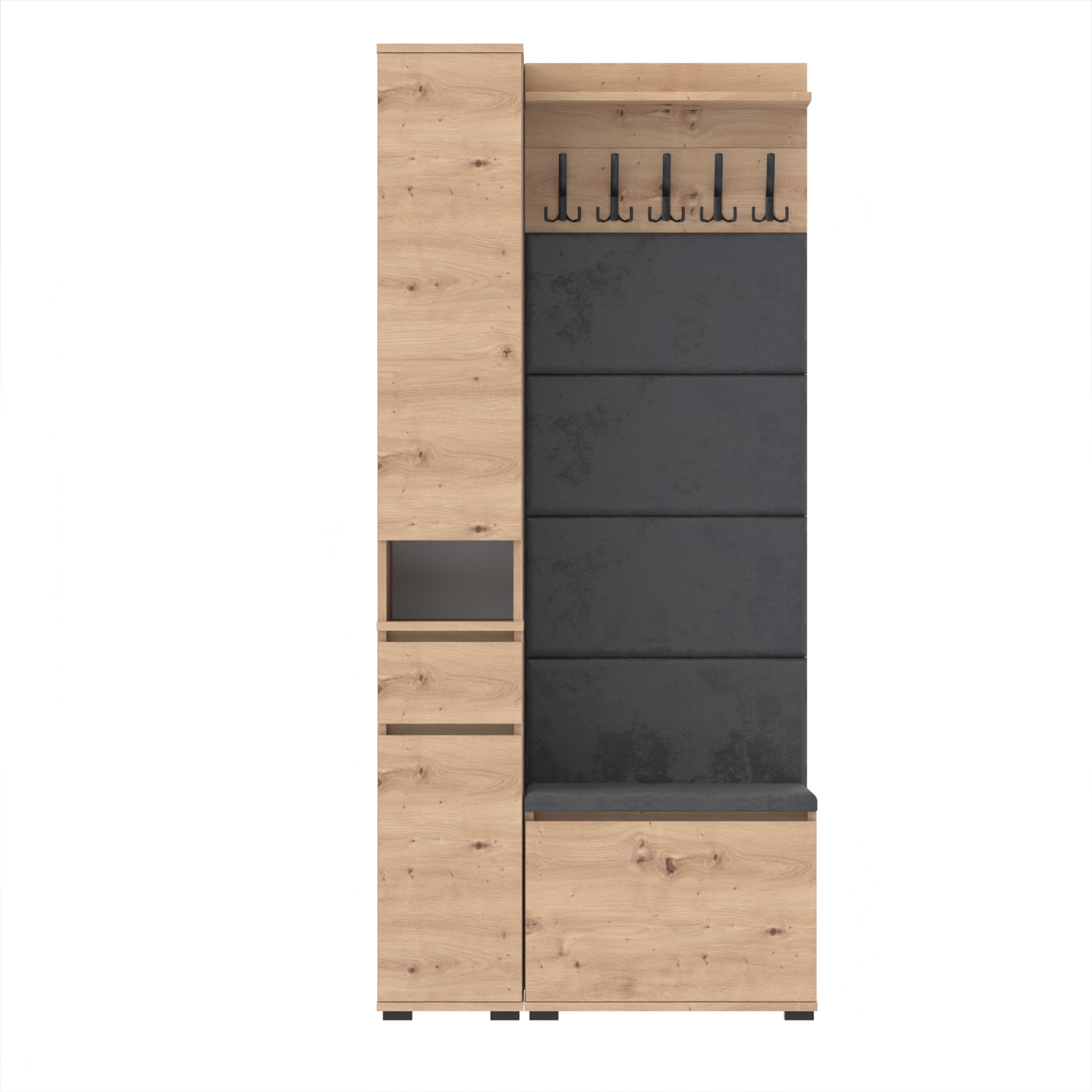 Garderoba F2 90x36cm WP60 SUPRA30 VB60 4 Panele D1 N1 ARTISAN Szybka wysyłka