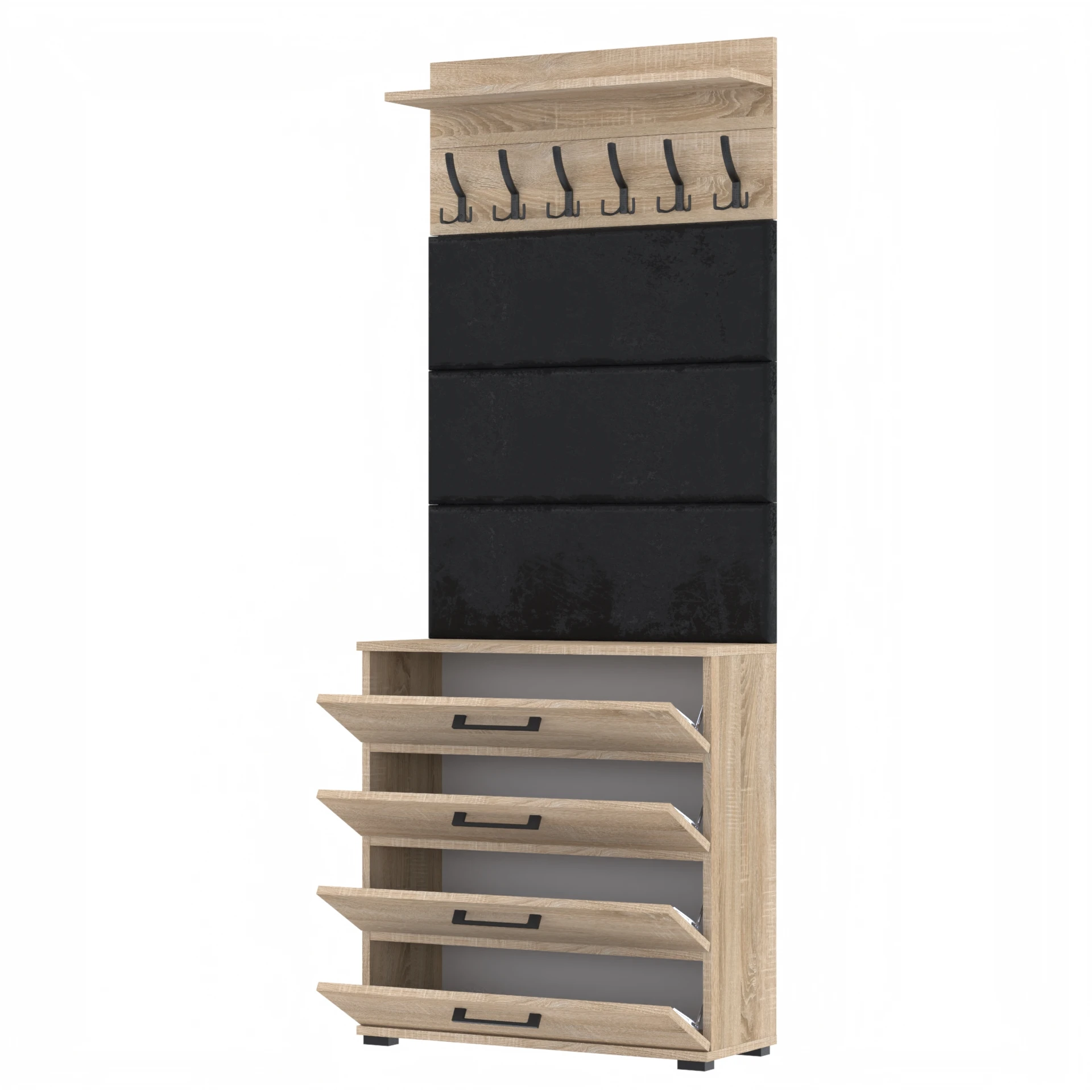 Garderoba J13 J13 80x30cm ALTUS80 WP80 3 Panele D2 N1 SONOMA