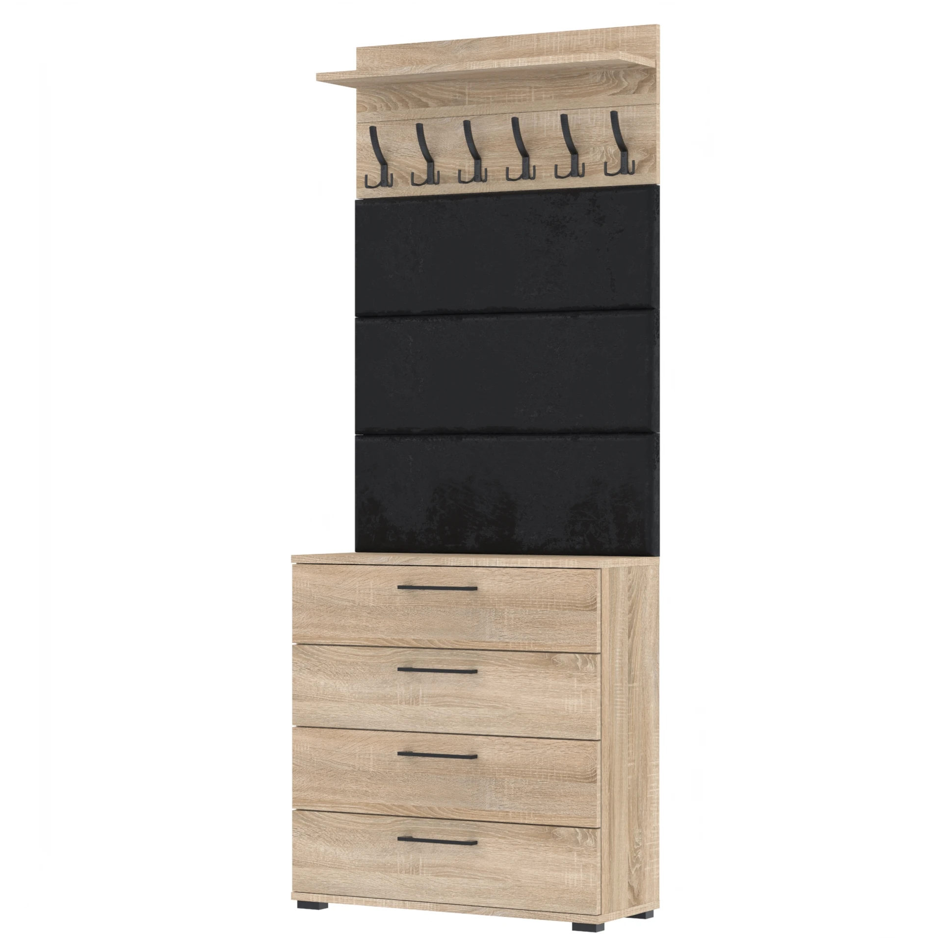 Garderoba J13 J13 80x30cm ALTUS80 WP80 3 Panele D2 N1 SONOMA