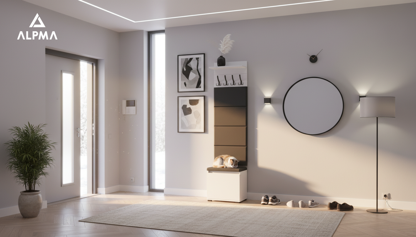 Garderoba B6 50x36cm VB50 WP50 4 Panele D1 N1 BIALY