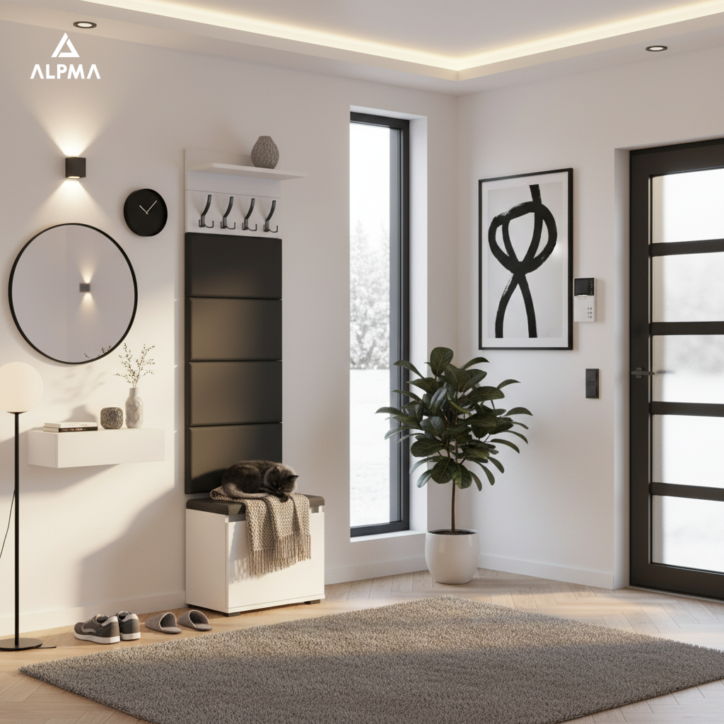 Garderoba B6 50x36cm VB50 WP50 4 Panele D1 N1 BIALY