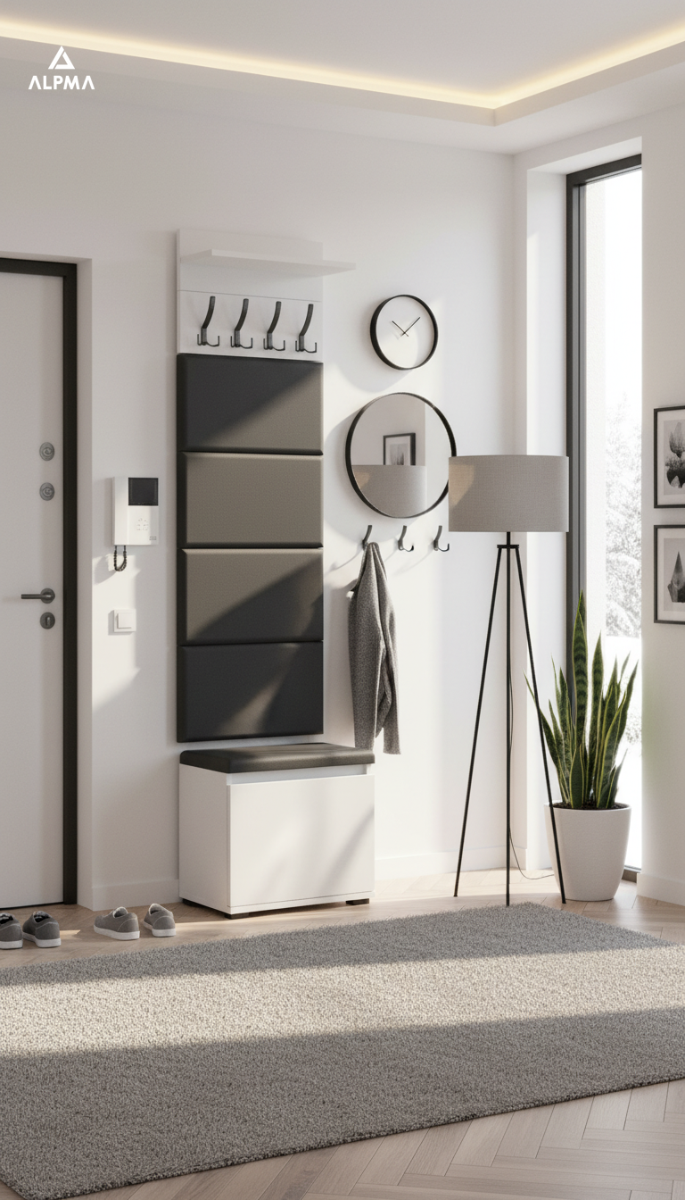 Garderoba B6 50x36cm VB50 WP50 4 Panele D1 N1 BIALY