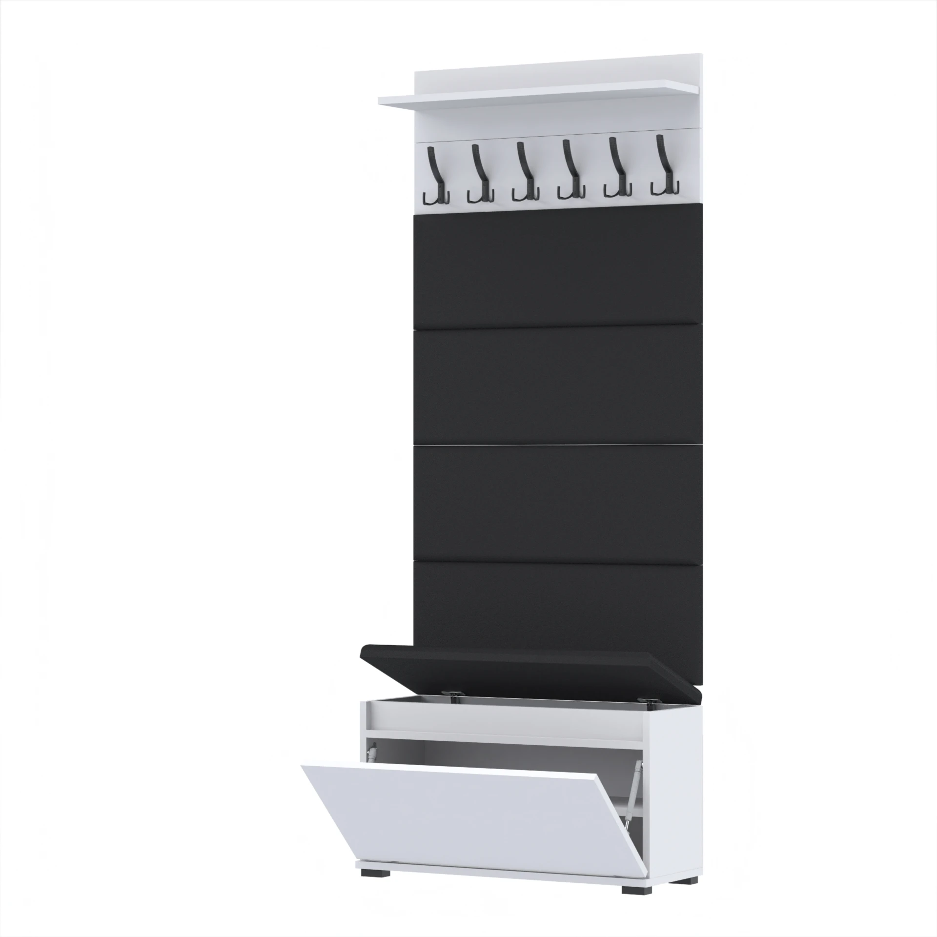 Garderoba C8 80x36cm VB80 WP80 4 Panele D1 N1 BIALY