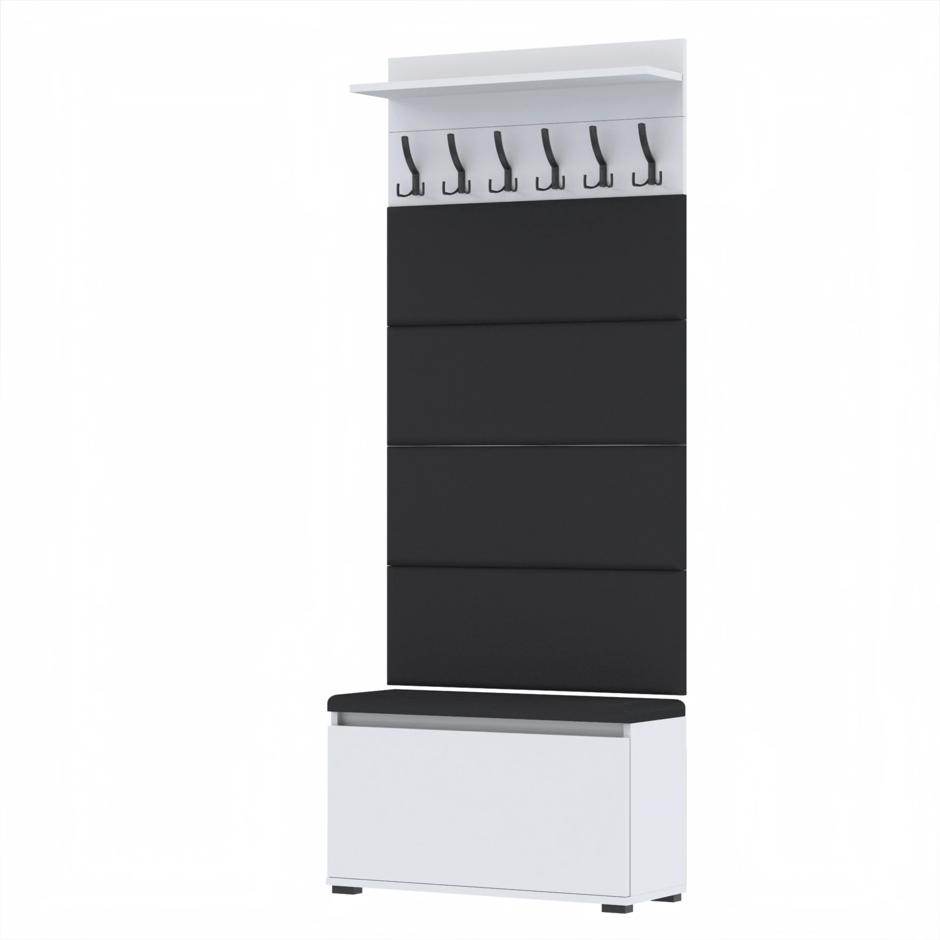 Garderoba C8 80x36cm VB80 WP80 4 Panele D1 N1 BIALY