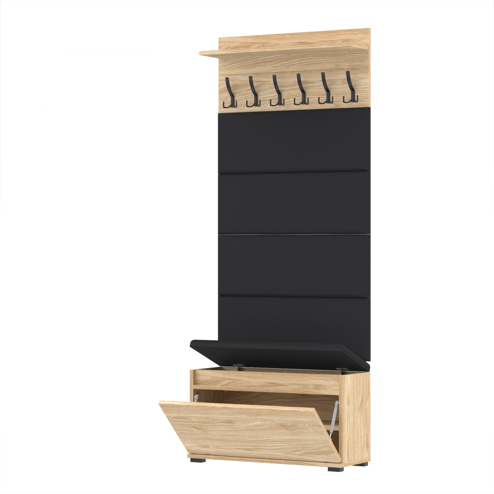 Garderoba C8 80x36cm VB80 WP80 4 Panele D1 N1 OLEJOWANY