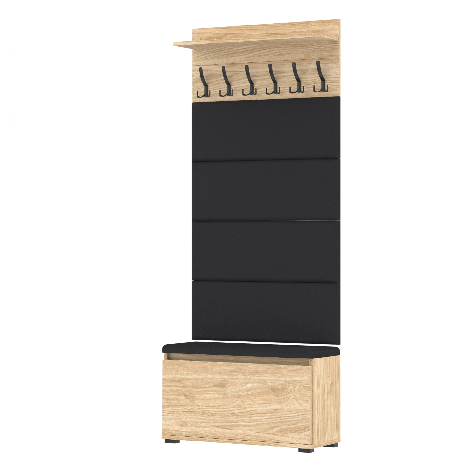 Garderoba C8 80x36cm VB80 WP80 4 Panele D1 N1 OLEJOWANY