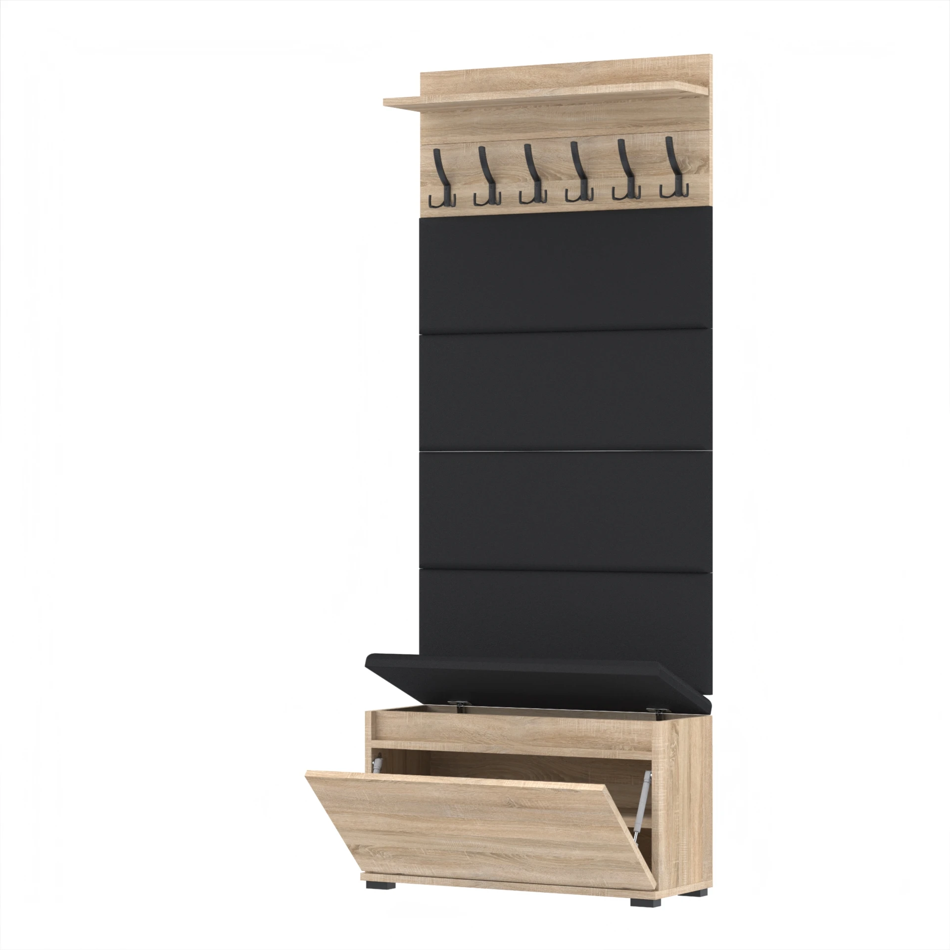 Garderoba C8 80x36cm VB80 WP80 4 Panele D1 N1 SONOMA