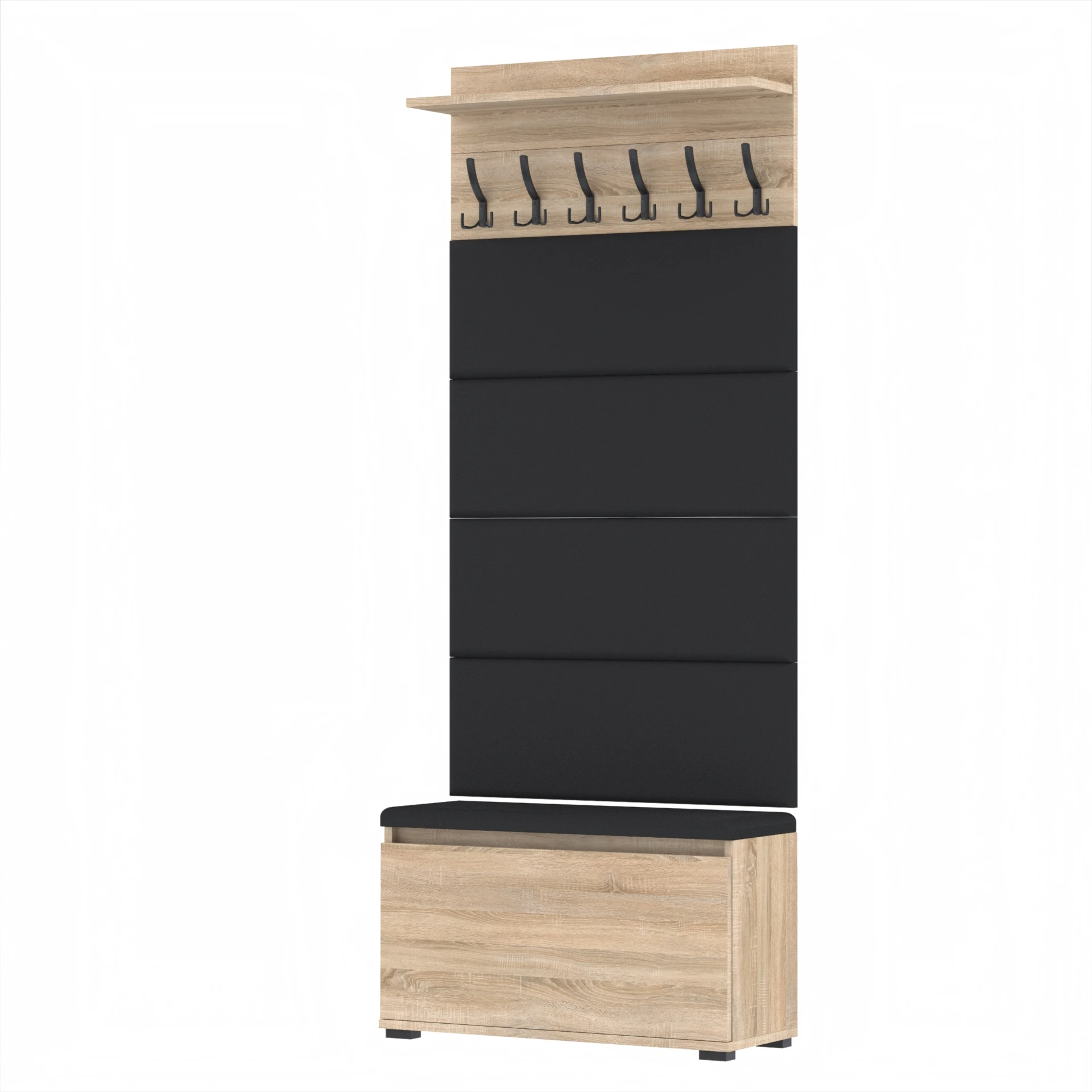 Garderoba C8 80x36cm VB80 WP80 4 Panele D1 N1 SONOMA