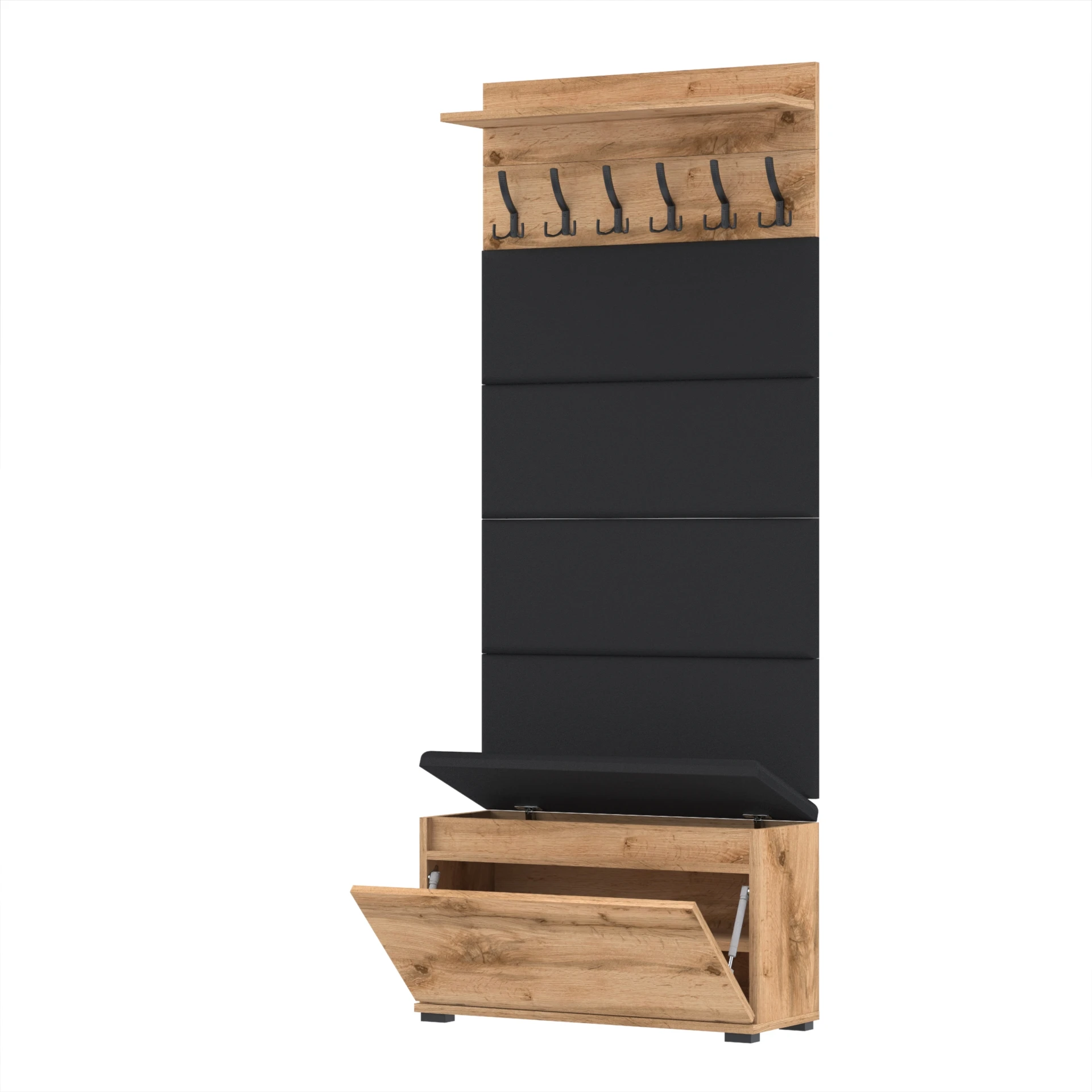 Garderoba C8 80x36cm VB80 WP80 4 Panele D1 N1 WOTAN