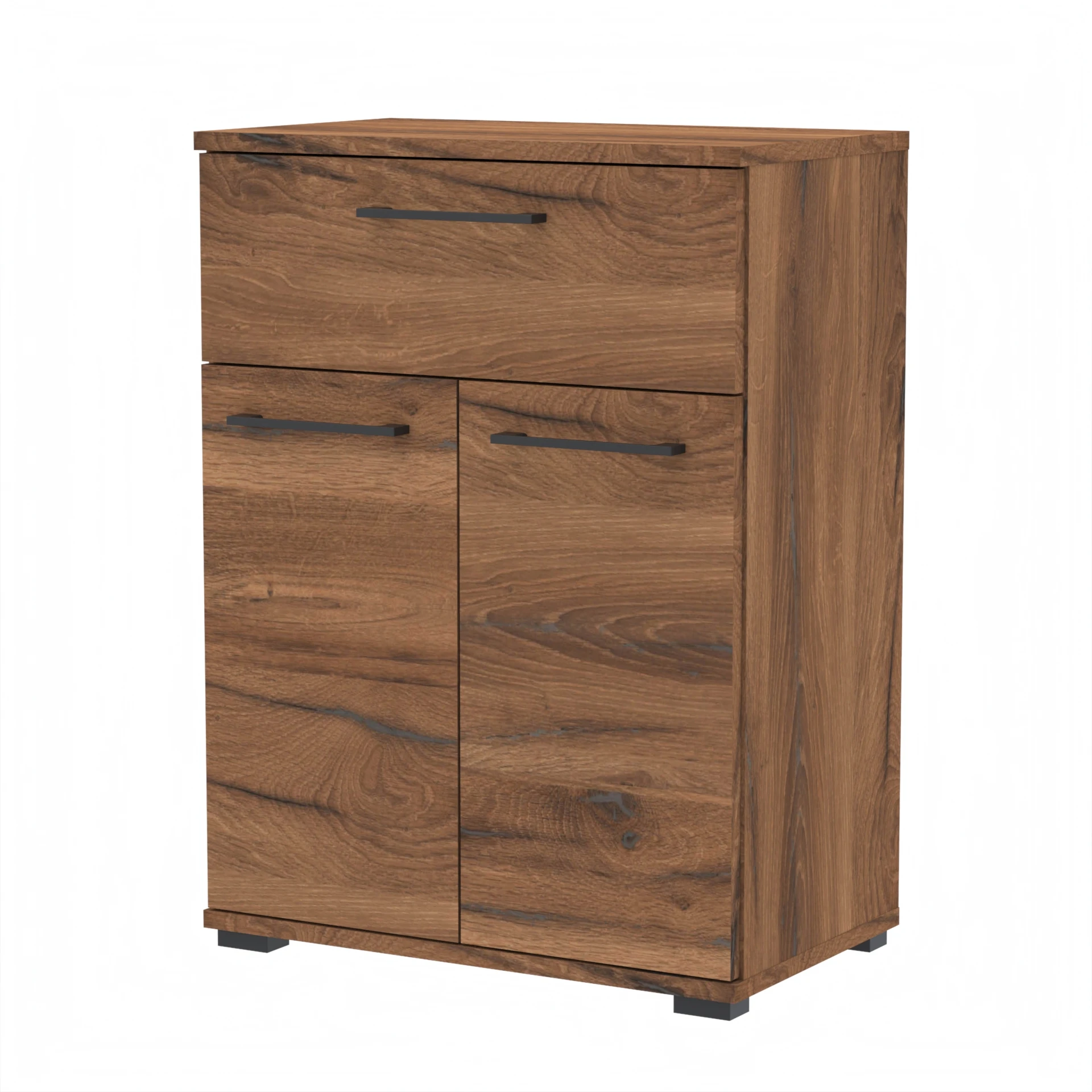 Szafka TRES na buty z szufladą  TRES-D2N1 70×30×81.6 cm 3 półki i szuflada D2N1 ESTANA