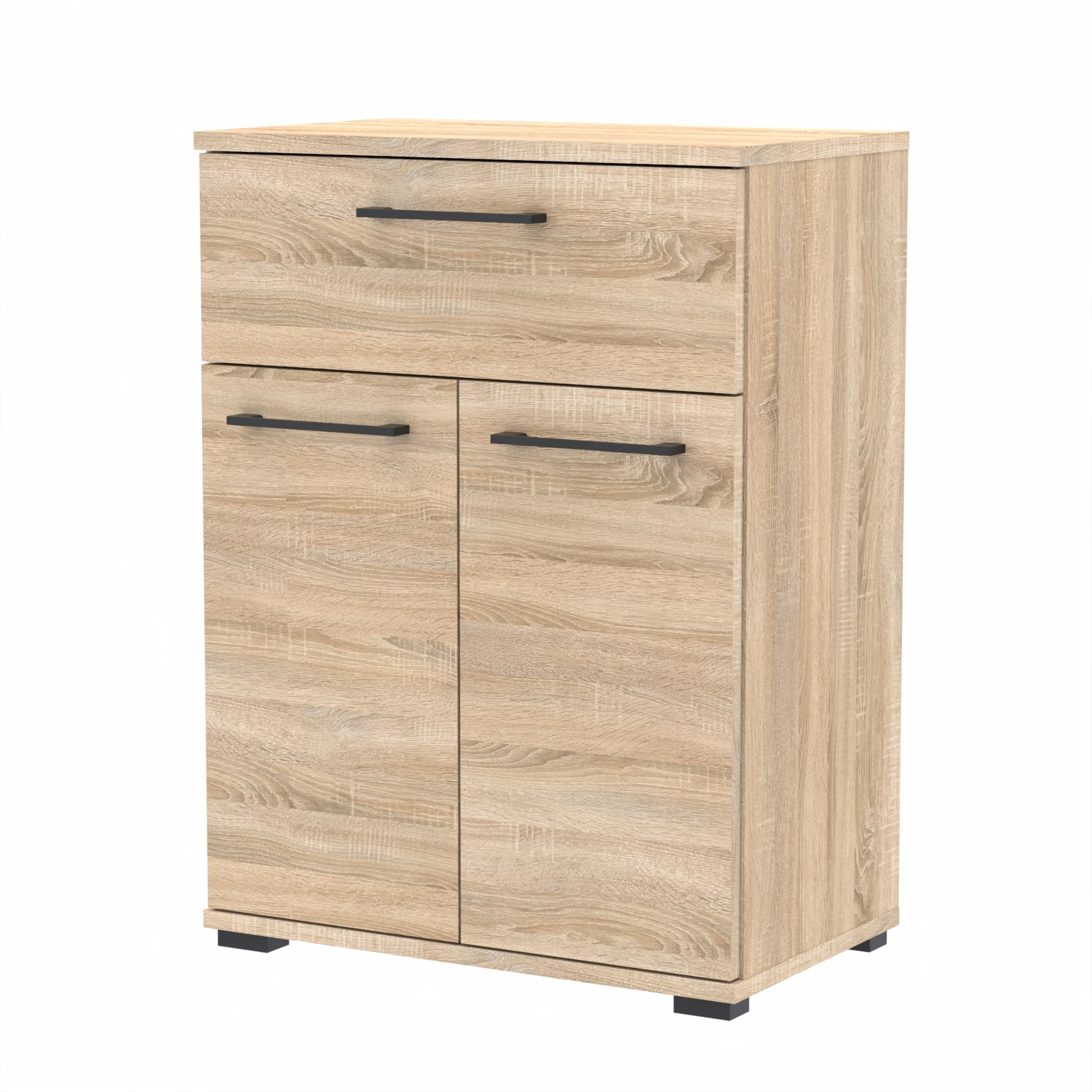 Szafka TRES na buty z szufladą  TRES-D2N1 60×36×81.6 cm 3 półki i szuflada D2N1 SONOMA