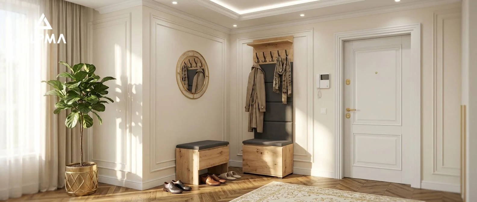 Garderoba F4 60x36cm VB60 WP60 4 Panele D1 N1 ARTISAN szafka na buty z siedziskiem