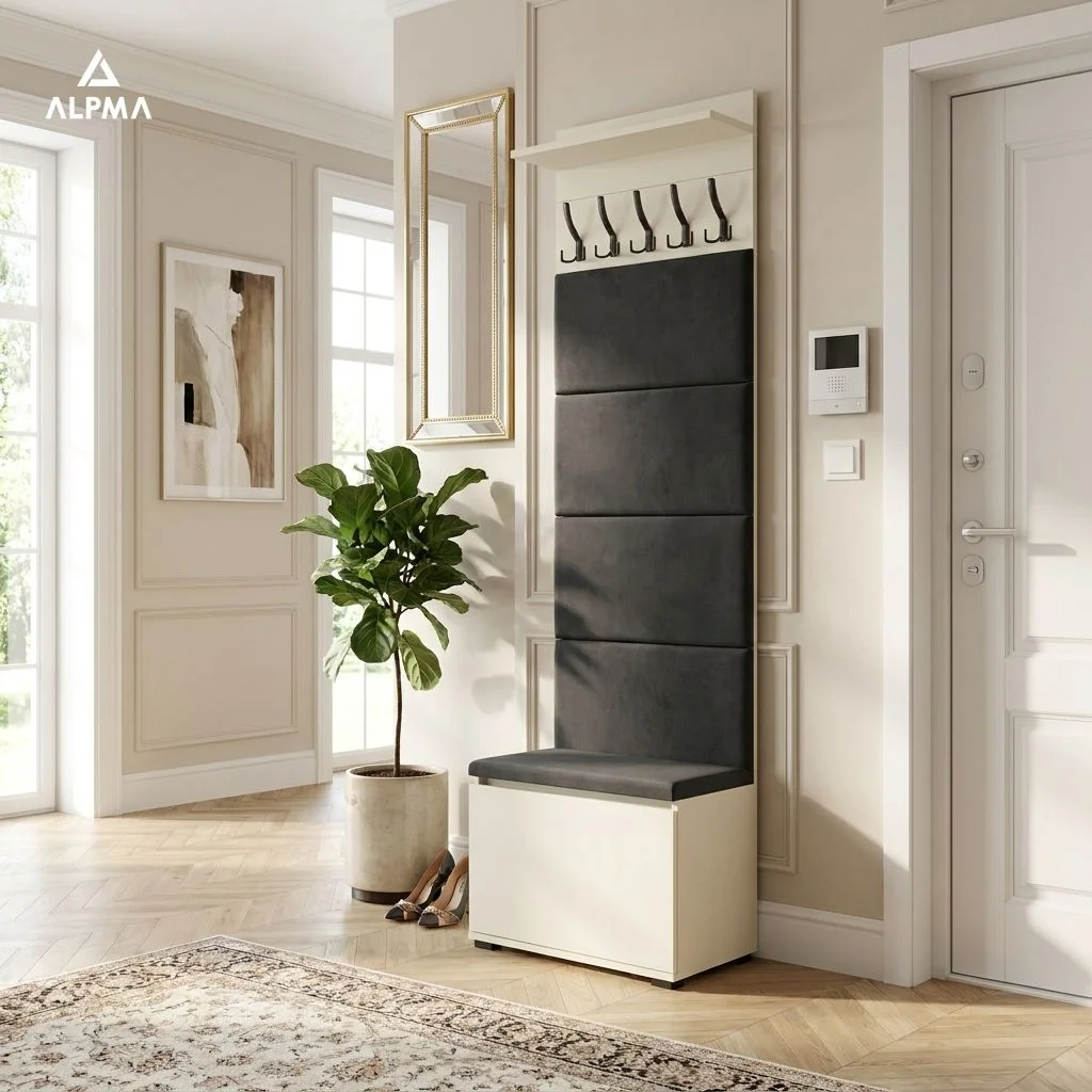 Garderoba F4 60x36cm VB60 WP60 4 Panele D1 N1 KASZMIR szafka na buty z siedziskiem