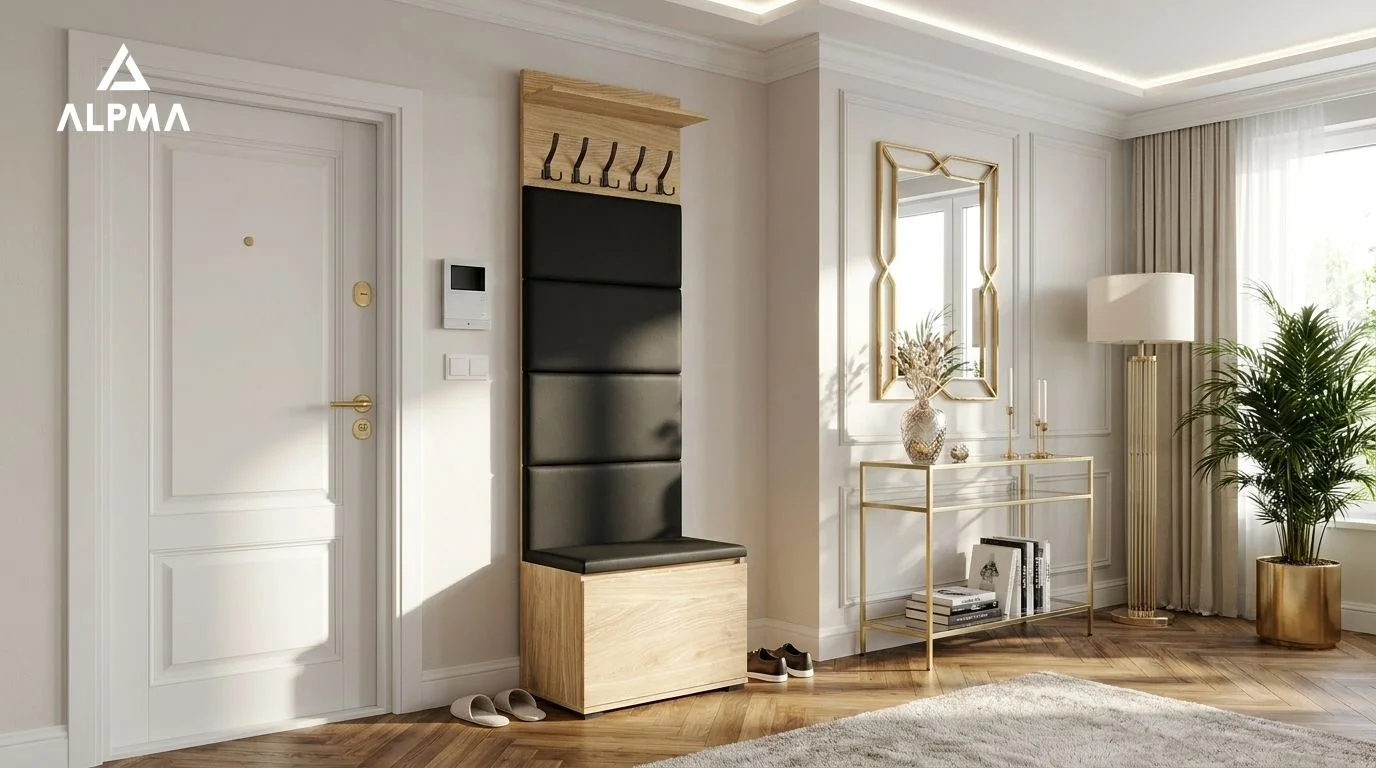 Garderoba F4 60x36cm VB60 WP60 4 Panele D1 N1 OLEJOWANY szafka na buty z siedziskiem