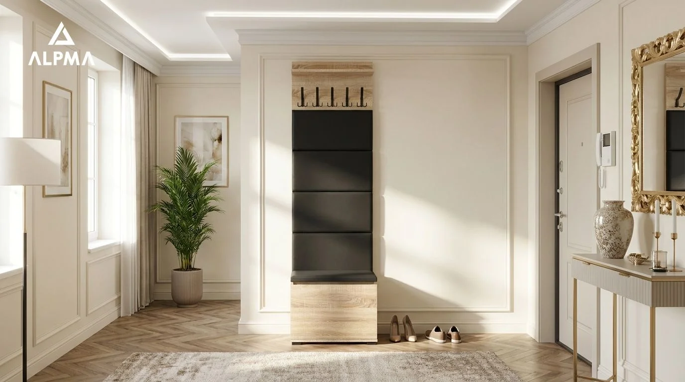 Garderoba F4 60x30cm VB60 WP60 4 Panele D1 N1 SONOMA szafka na buty z siedziskiem