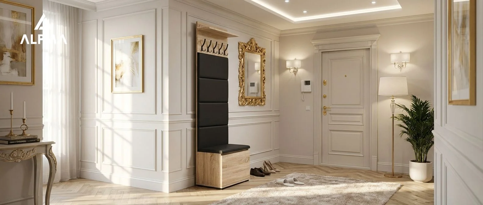 Garderoba F4 60x30cm VB60 WP60 4 Panele D1 N1 SONOMA szafka na buty z siedziskiem