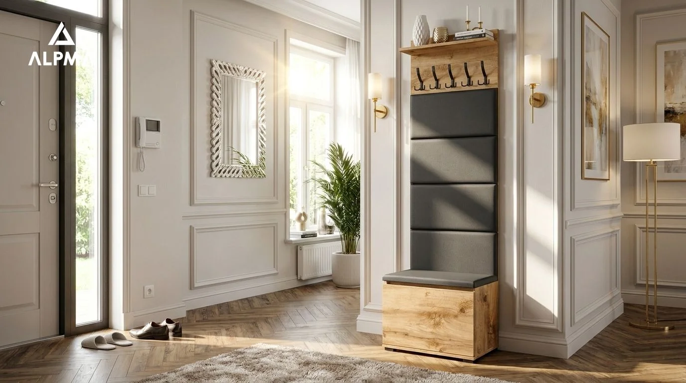 Garderoba F4 60x30cm VB60 WP60 4 Panele D1 N1 WOTAN szafka na buty z siedziskiem