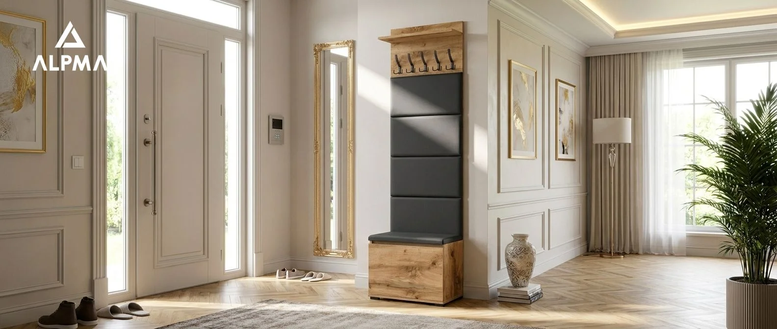 Garderoba F4 60x36cm VB60 WP60 4 Panele D1 N1 WOTAN szafka na buty z siedziskiem