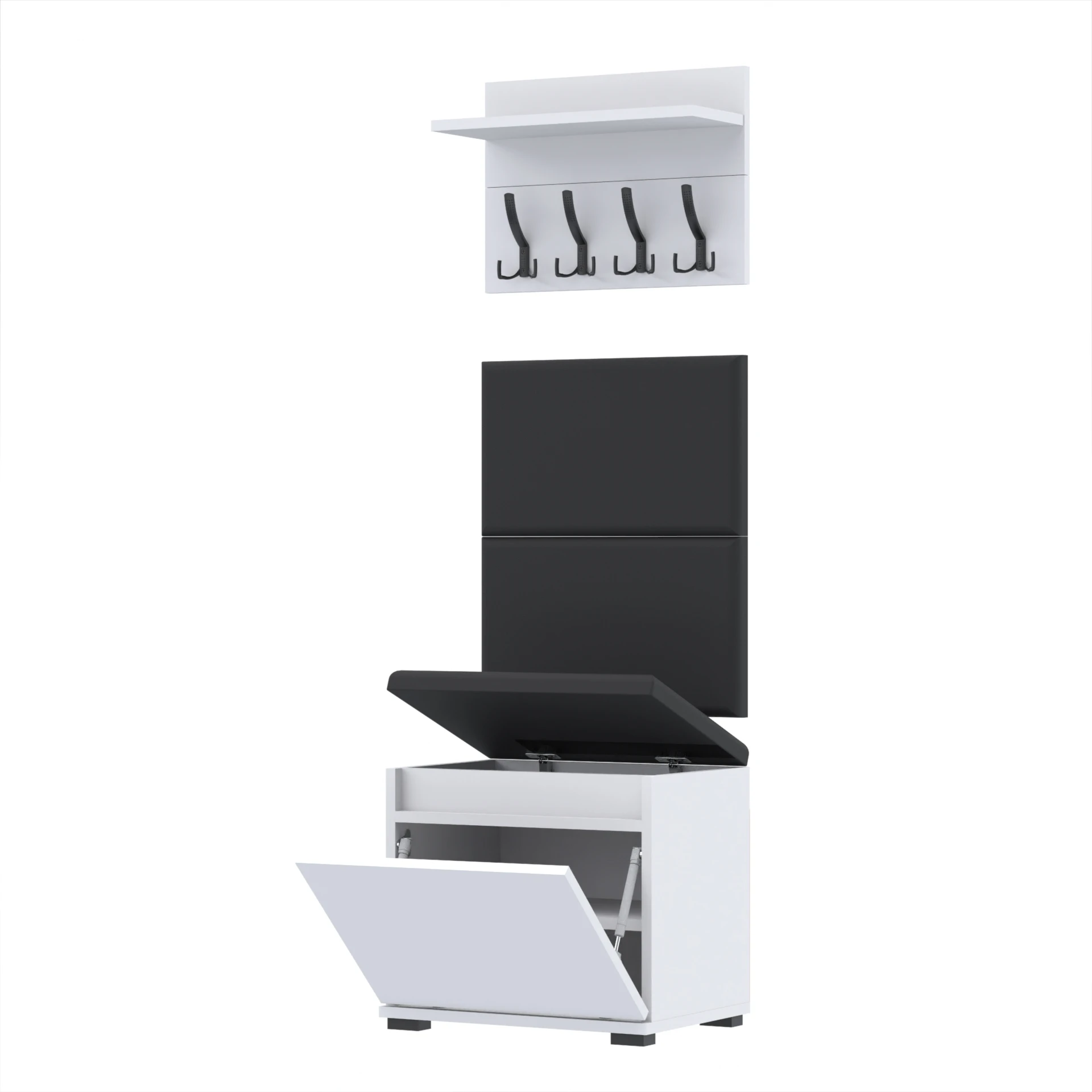 Garderoba A1 50x30cm VB50 WP50 2 Panele D1 N1 BIALY Szybka wysyłka