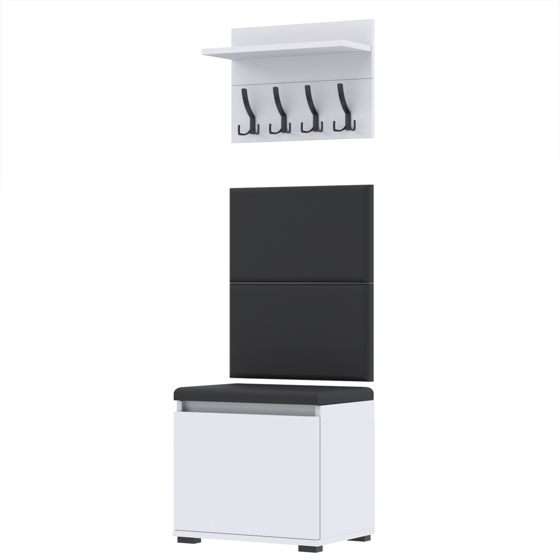 Garderoba A1 50x30cm VB50 WP50 2 Panele D1 N1 BIALY Szybka wysyłka