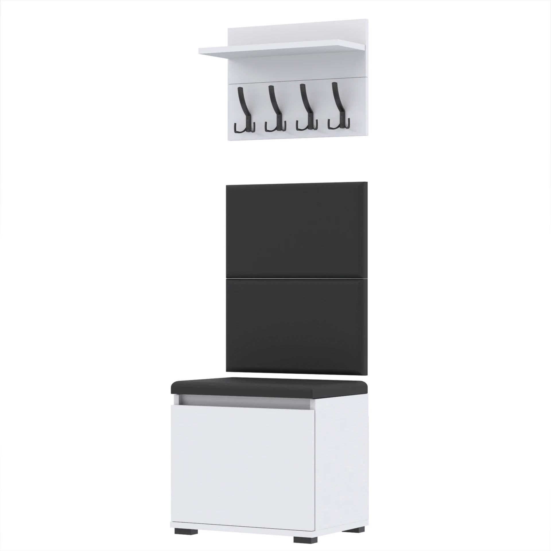 Garderoba A1 50x30cm VB50 WP50 2 Panele D1 N1 BIALY Szybka wysyłka