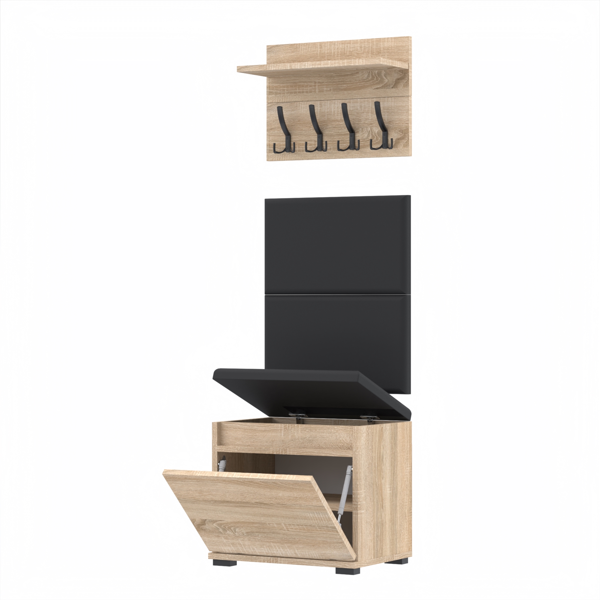 Garderoba A1 50x30cm VB50 WP50 2 Panele D1 N1 SONOMA Szybka wysyłka