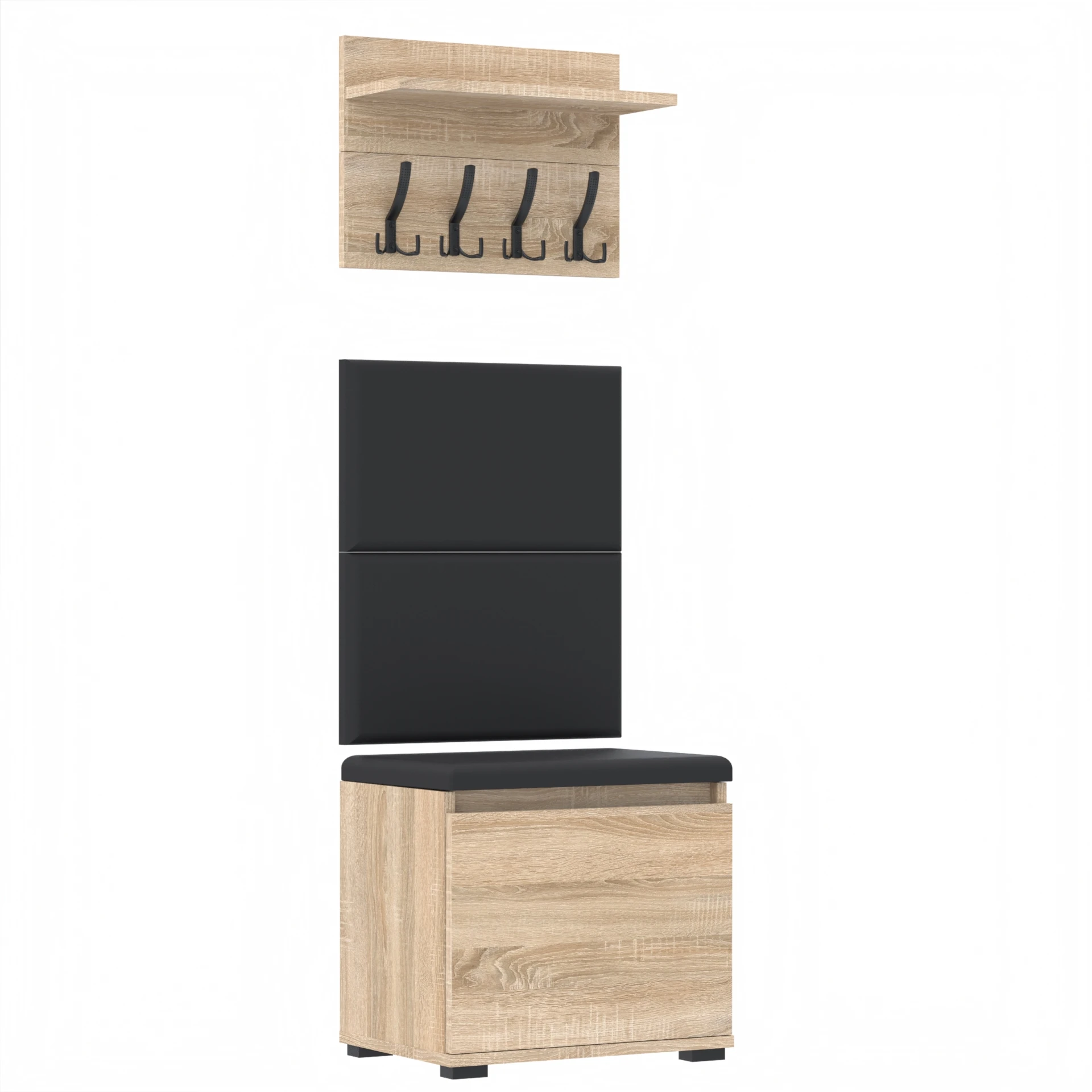 Garderoba A1 50x30cm VB50 WP50 2 Panele D1 N1 SONOMA Szybka wysyłka