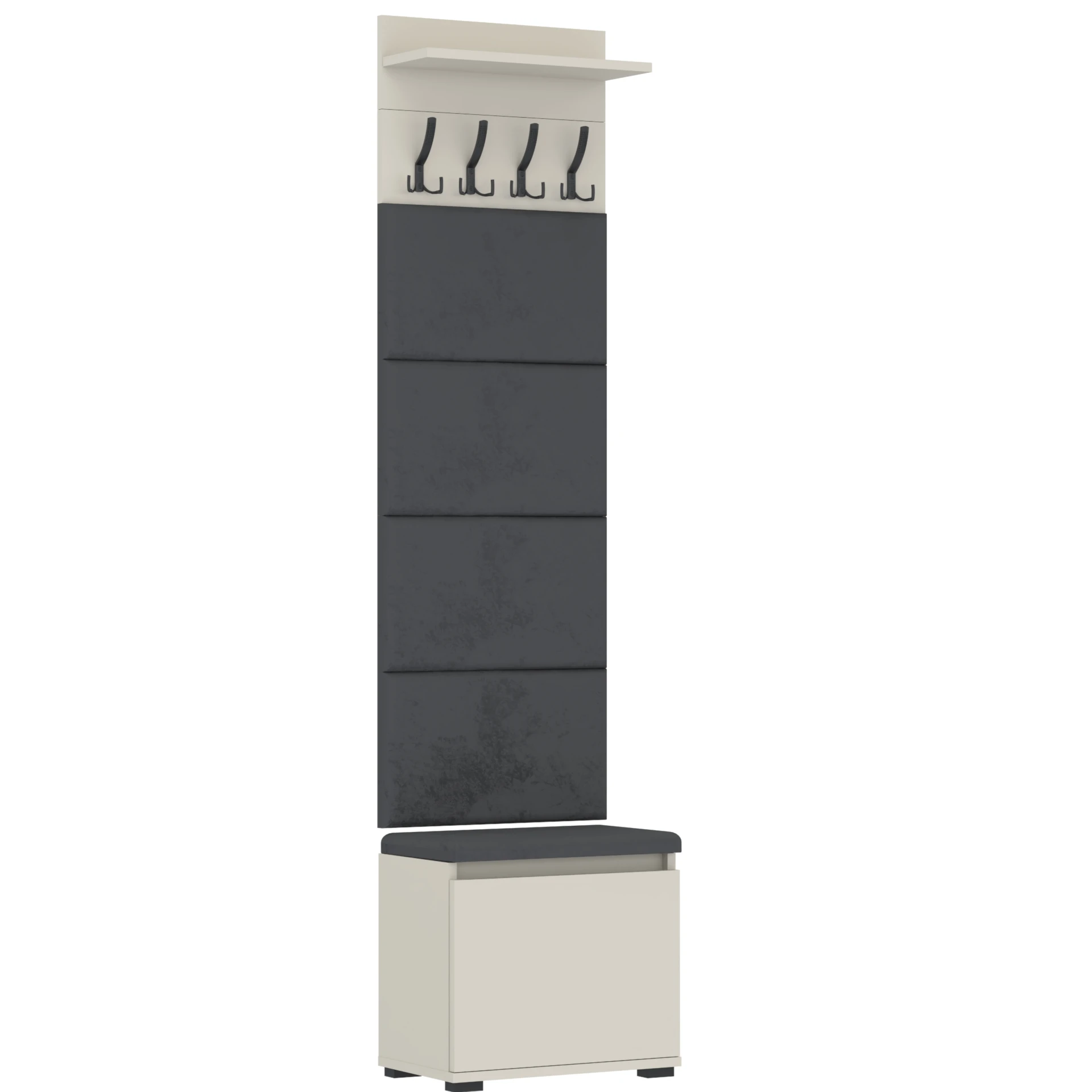 Garderoba B6 50x36cm VB50 WP50 4 Panele D1 N1 KASZMIR
